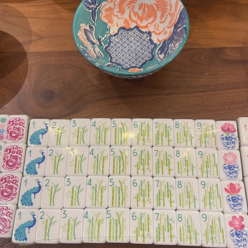 Mahjong Tiles. New. Green. 2 Sets Left. Sets have slight misprints. see details - Picture 4 of 16